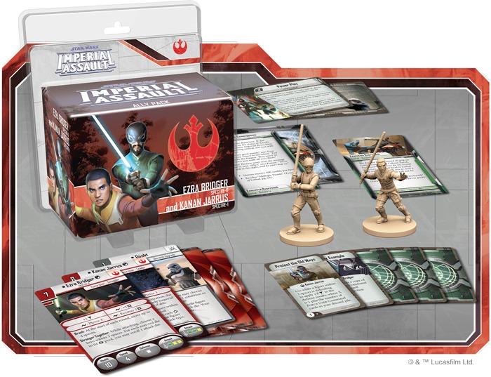 Star Wars : Imperial Assault - Ezra Bridger and Kanan Jarrus Ally Pack